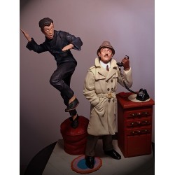Clouseau y Cato escultura...